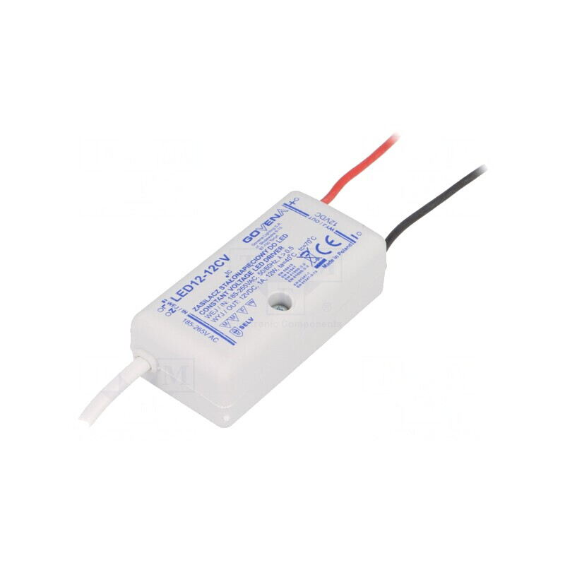 Alimentator LED 12W 12V 1A IP40 | Electronic-mag.ro | Componente Electronice Alimentator LED 12W 12V 1A IP40 | Electronic-mag.ro | Componente Electronice
