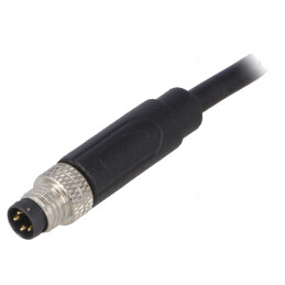 Conector M8 4-PIN Tată cu Cablu și Manșon IP67 | Electronic-mag.ro | Componente Electronice
