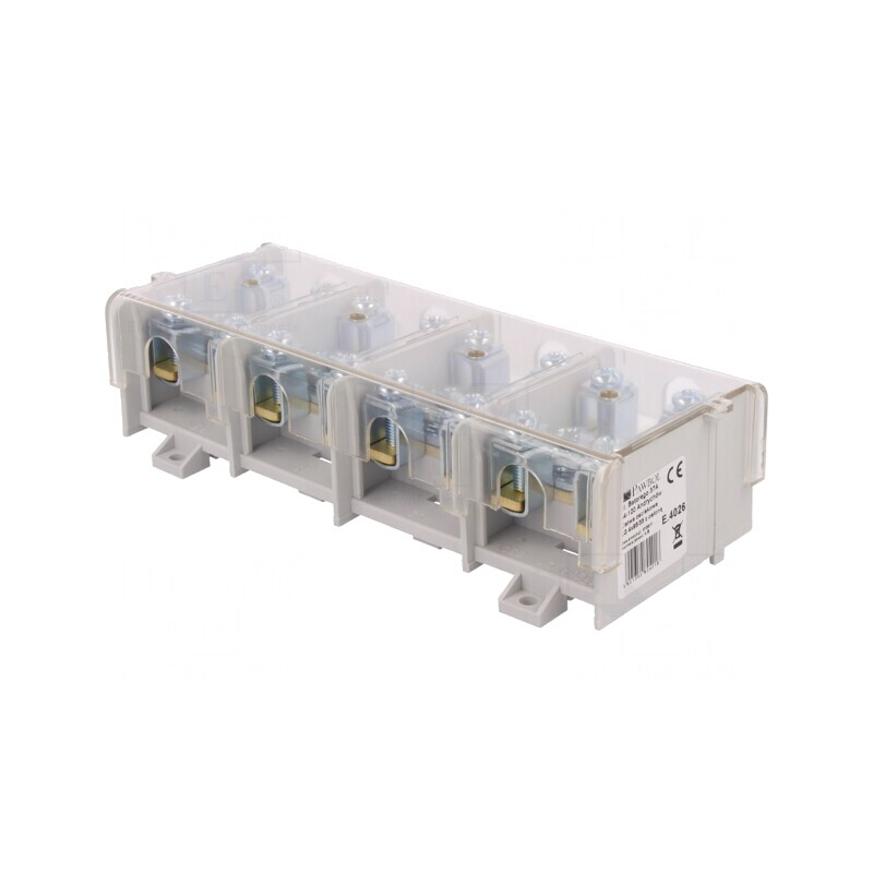 Regletă de conexiuni terminal cu şurub 95mm2 232A 4 piste | Electronic-mag.ro | Componente Electronice Regletă de conexiuni terminal cu şurub 95mm2 232A 4 piste | Electronic-mag.ro | Componente Electronice