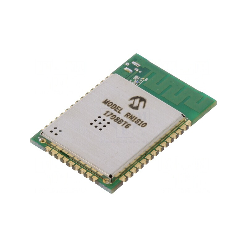 Modul WiFi UART SMD 27x18mm 54Mbps RN1810-I/RM110 | Electronic-mag.ro | Componente Electronice Modul WiFi UART SMD 27x18mm 54Mbps RN1810-I/RM110 | Electronic-mag.ro | Componente Electronice