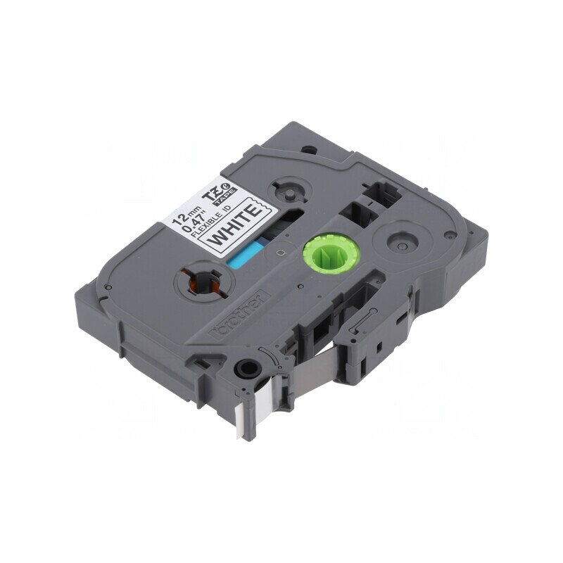 Bandă adezivă 12mm x 8m albă text negru TZE-FX231 | Electronic-mag.ro | Componente Electronice