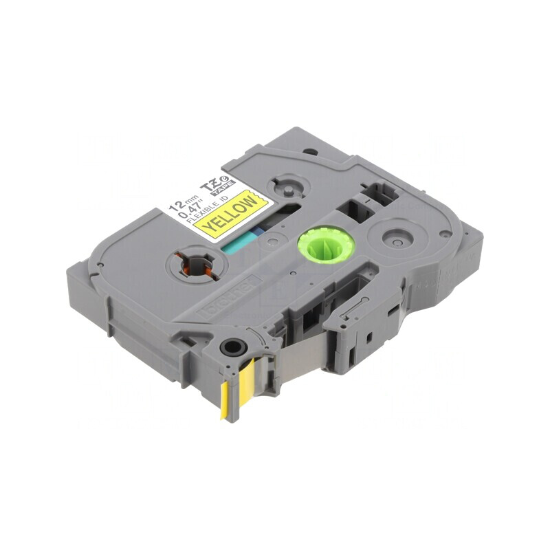 Bandă Galbenă 12mm x 8m cu Caracter Negru TZE-FX631 | Electronic-mag.ro | Componente Electronice