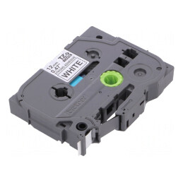 Bandă 12mm 8m Albă cu Text Negru TZE-S231 | Electronic-mag.ro | Componente Electronice
