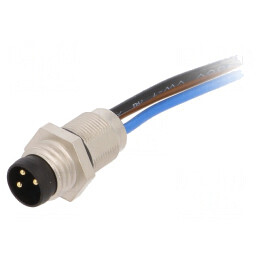 Conector M8 Tată 3 Pin Montare Panou | Electronic-mag.ro | Componente Electronice