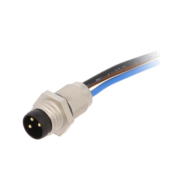 Conector M8 Tată 3 Pin Montare Panou | Electronic-mag.ro | Componente Electronice