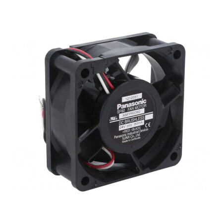 Ventilator DC Axial 24V 60x60x25mm 33.6m3/h 27.5dBA | Electronic-mag.ro | Componente Electronice
