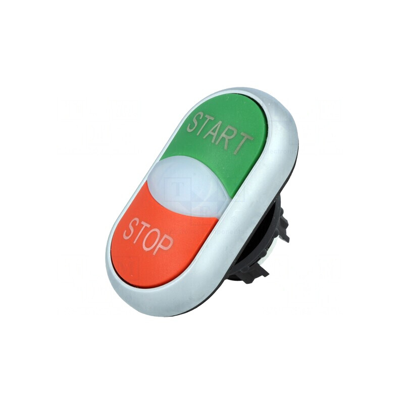 Comutator dublu 22mm IP66 roșu/verde | Electronic-mag.ro | Componente Electronice