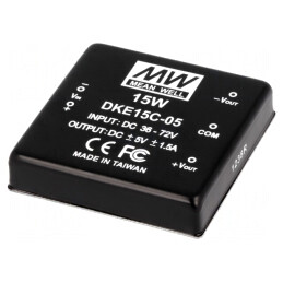 Convertor DC/DC 15W 36-72V la -5V/5V 1500mA | Electronic-mag.ro | Componente Electronice