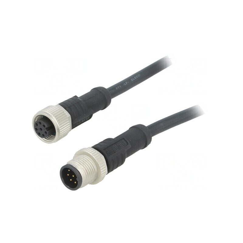 Cablu Senzori Automatizări 8 Pin M12-M12 1m | Electronic-mag.ro | Componente Electronice Cablu Senzori Automatizări 8 Pin M12-M12 1m | Electronic-mag.ro | Componente Electronice