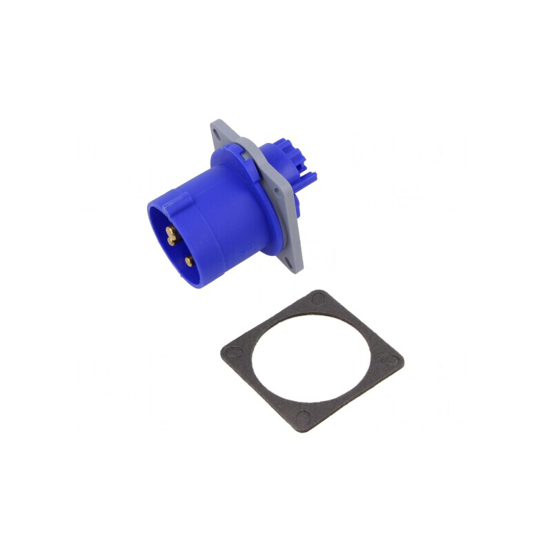 Conector alimentare AC trifazat IP44 16A | Electronic-mag.ro | Componente Electronice