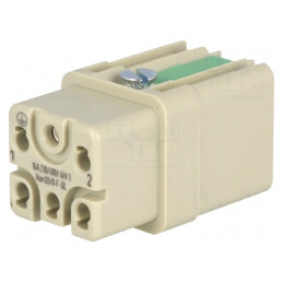 Conector HDC Han Q 6 5 PE 16A 09120052733 | Electronic-mag.ro | Componente Electronice