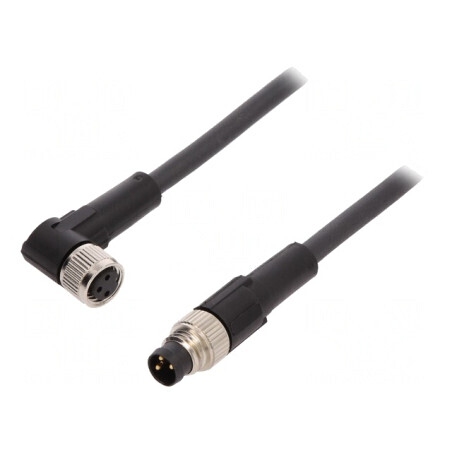 Cablu de Conectare M8 1m 60VAC 4A PUR | Electronic-mag.ro | Componente Electronice