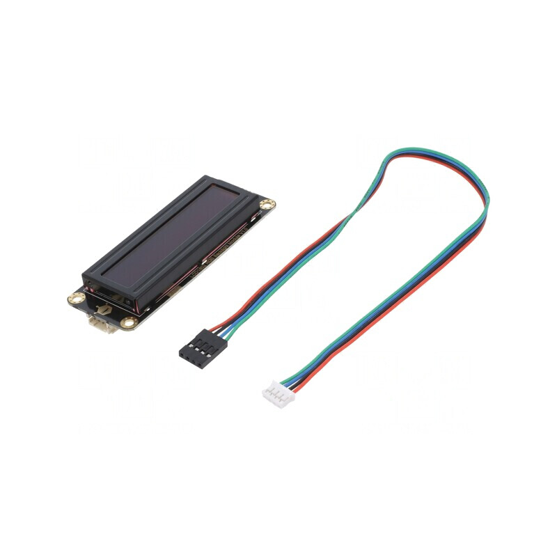 Afișaj LCD 16x2 Negru cu Interfață I2C 3.3-5VDC 87x32mm | Electronic-mag.ro | Componente Electronice