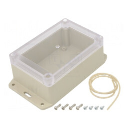 Carcasă Universală cu Lame de Fixare 85x125x55mm | Electronic-mag.ro | Componente Electronice