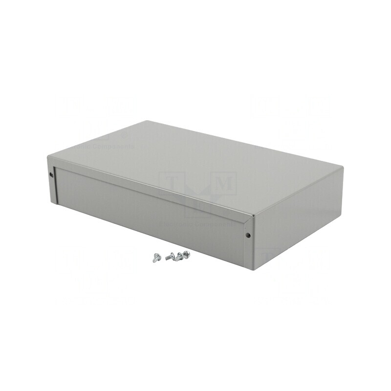 Carcasă Universală Aluminiu Gri 152x254x51mm | Electronic-mag.ro | Componente Electronice