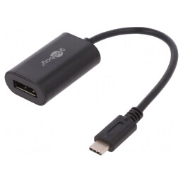 Adaptor USB-C la DisplayPort 0.2m Negru