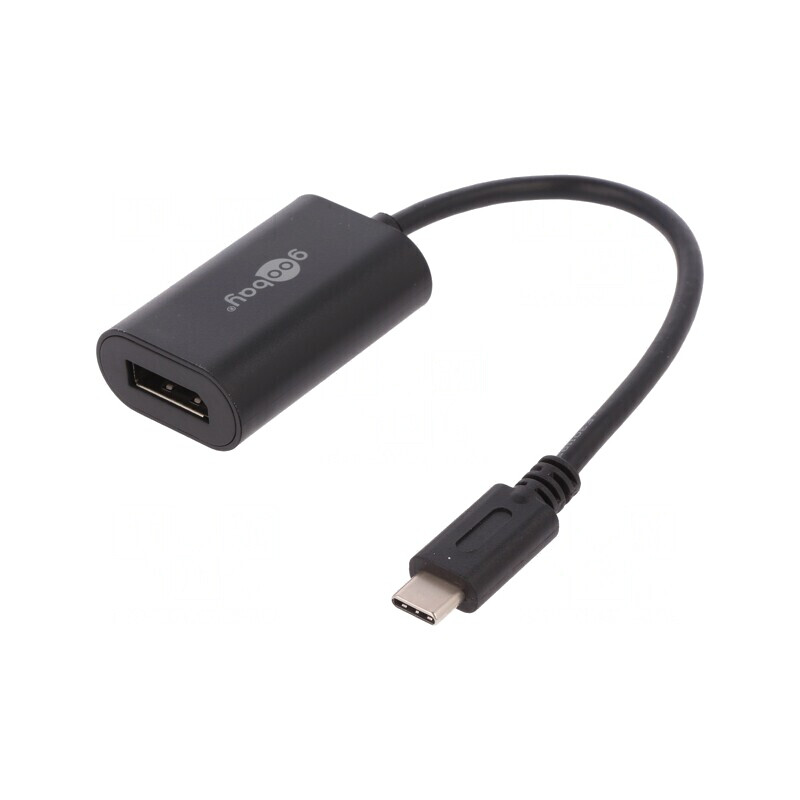 Adaptor USB-C la DisplayPort 0.2m Negru | Electronic-mag.ro | Componente Electronice
