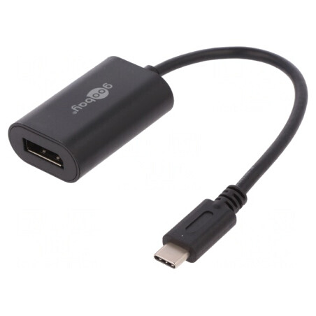 Adaptor USB-C la DisplayPort 0.2m Negru | Electronic-mag.ro | Componente Electronice