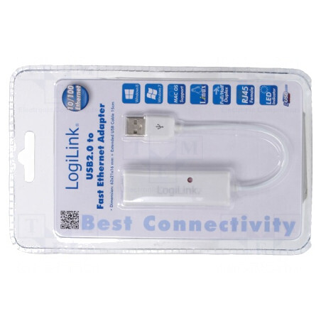 Adaptor USB-Fast Ethernet cu Hub USB 2.0 | Electronic-mag.ro | Componente Electronice