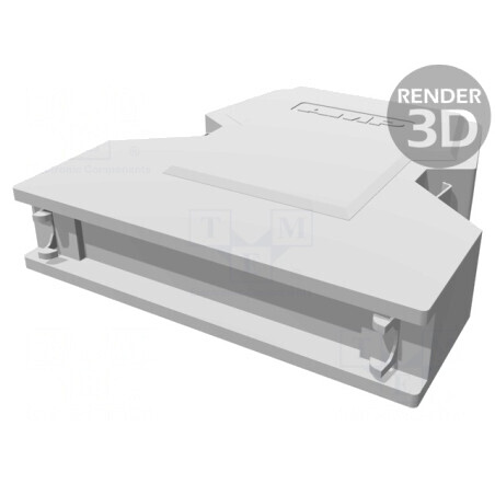 Protecție Mufă PIN Ecranat Oțel Drept Fixare Clichet | Electronic-mag.ro | Componente Electronice