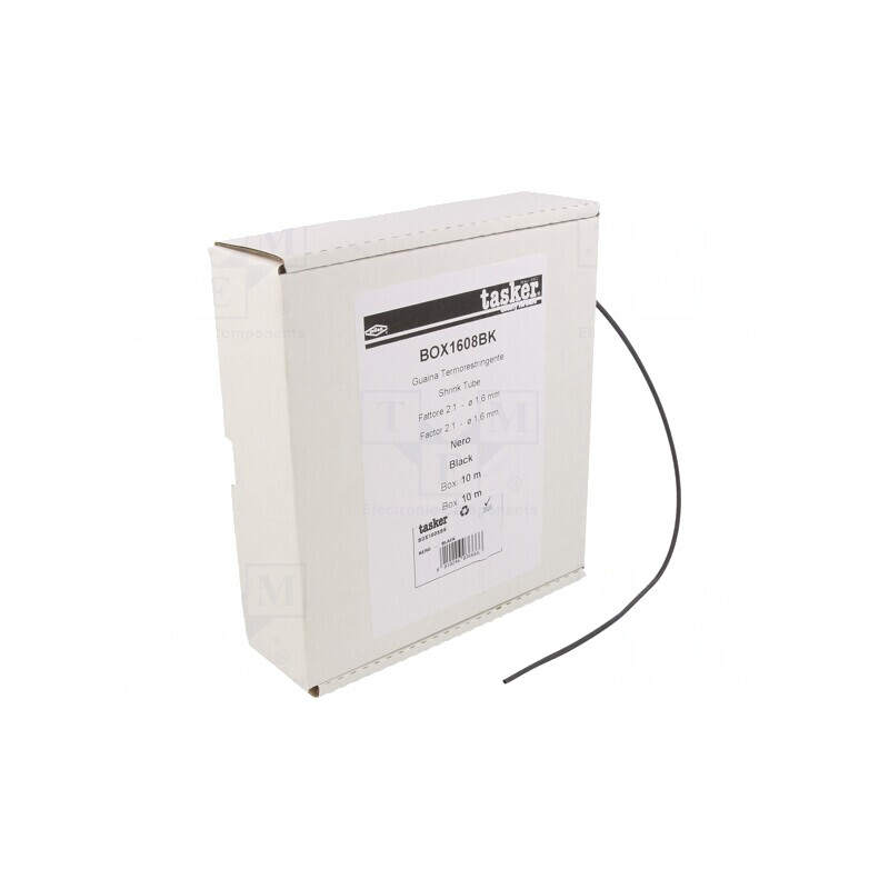Manșon Termocontractabil 1,6mm Negru 10m | Electronic-mag.ro | Componente Electronice