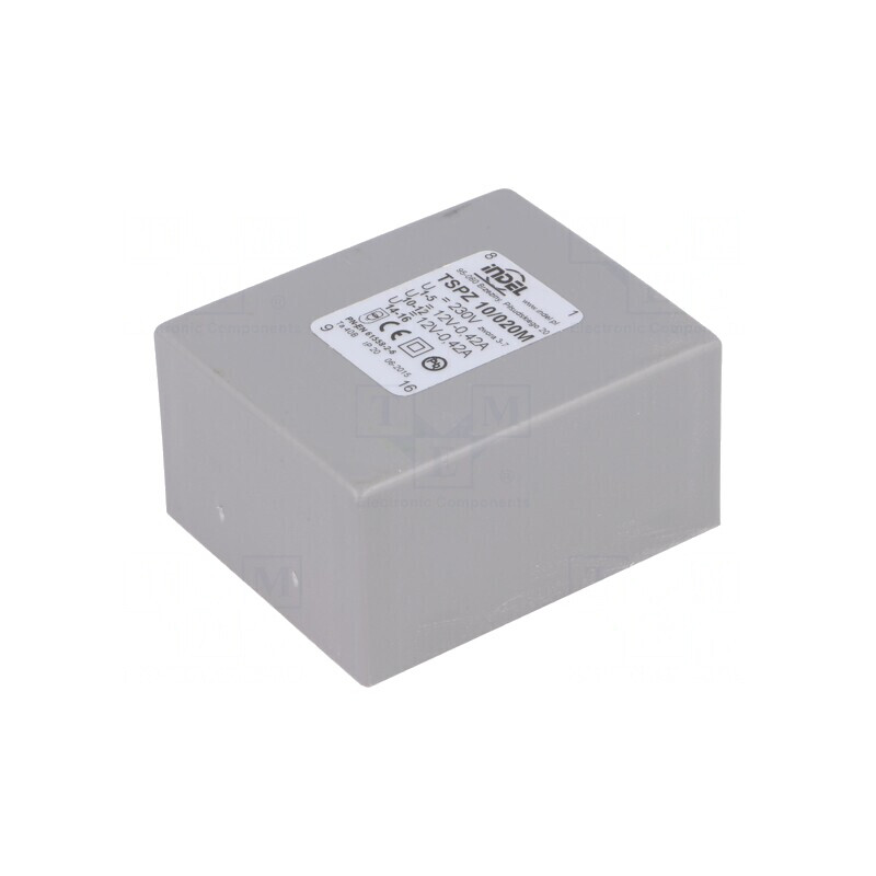 Transformator Încapsulat 10VA 230V 12V 420mA PCB | Electronic-mag.ro | Componente Electronice