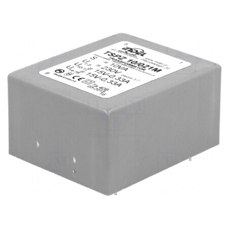 Transformator PCB încapsulat 10VA 230VAC 15V 330mA | Electronic-mag.ro | Componente Electronice