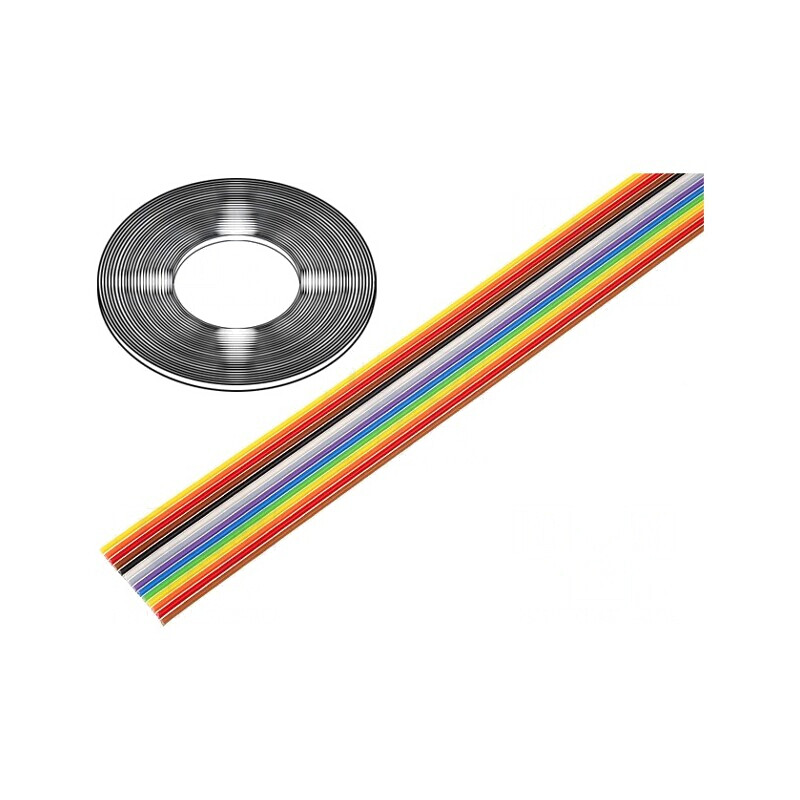 Cablu bandă 1,27mm neecranat PVC 14x28AWG 30.5m | Electronic-mag.ro | Componente Electronice