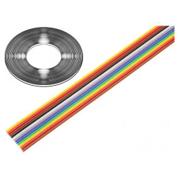 Cablu bandă 1,27mm neecranat PVC 14x28AWG 30.5m | Electronic-mag.ro | Componente Electronice