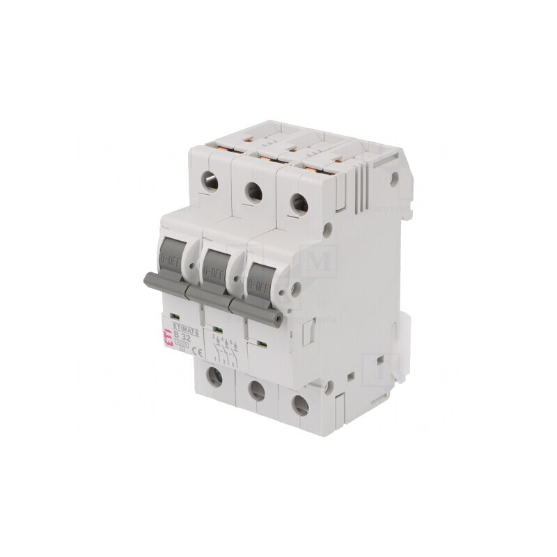 Întrerupător de Supracurent 32A 3P 6kA ETIMAT 6 B32 | Electronic-mag.ro | Componente Electronice