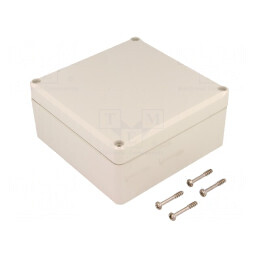 Carcasă universală EUROMAS II ABS gri 120mm x 122mm x 57mm | Electronic-mag.ro | Componente Electronice