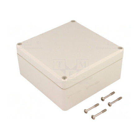 Carcasă universală EUROMAS II ABS gri 120mm x 122mm x 57mm | Electronic-mag.ro | Componente Electronice