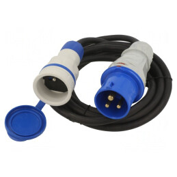 Prelungitor alimentare 3m 16A Negru | Electronic-mag.ro | Componente Electronice