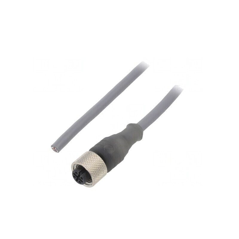 Cablu de Conectare M12 4 PIN 3m 250VAC PUR | Electronic-mag.ro | Componente Electronice