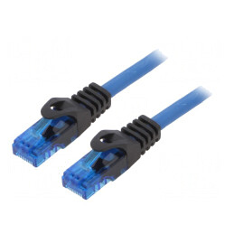 Patch Cord UTP Cat6a Albastru 15m 24AWG | Electronic-mag.ro | Componente Electronice