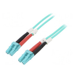 Patch cord fibră optică OM3 LC/UPC 15m LSZH | Electronic-mag.ro | Componente Electronice