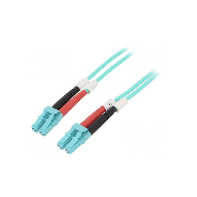Patch cord fibră optică OM3 LC/UPC 15m LSZH | Electronic-mag.ro | Componente Electronice