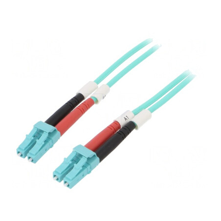 Patch cord fibră optică OM3 LC/UPC 15m LSZH | Electronic-mag.ro | Componente Electronice