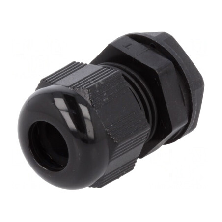 Garnitură de etanşare M16 poliamidă neagră IP66/IP68 | Electronic-mag.ro | Componente Electronice