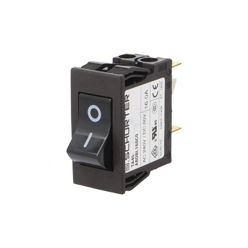 Întrerupător de Supracurent 16A 240VAC 60VDC DPST MCB | Electronic-mag.ro | Componente Electronice