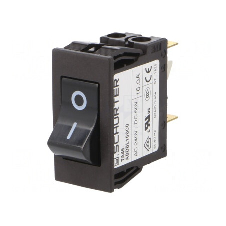 Întrerupător de Supracurent 16A 240VAC 60VDC DPST MCB | Electronic-mag.ro | Componente Electronice