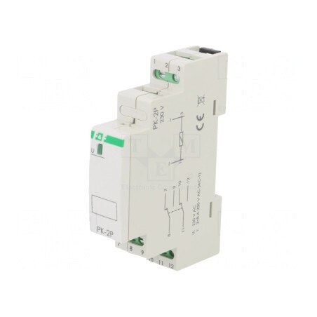 Releu Monostabil DPDT 8A IP20 PK-2P 230V pentru Instalații de Impulsuri | Electronic-mag.ro | Componente Electronice