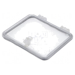 Fereastră de inspecție cu balamale IP65 195x165x13mm | Electronic-mag.ro | Componente Electronice