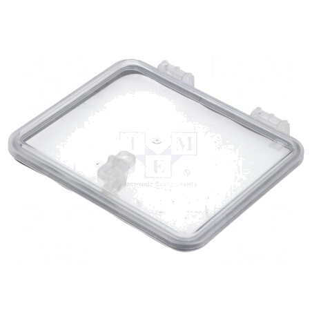 Fereastră de inspecție cu balamale IP65 195x165x13mm | Electronic-mag.ro | Componente Electronice