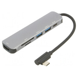 Adaptor USB 3.0 0,15m Negru 5Gbps Argintiu | Electronic-mag.ro | Componente Electronice