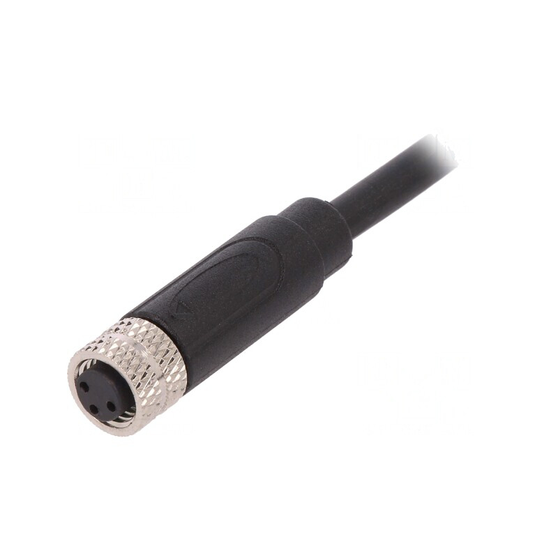 Conector M8 Mamă 3P Drept cu Cablu IP67 | Electronic-mag.ro | Componente Electronice