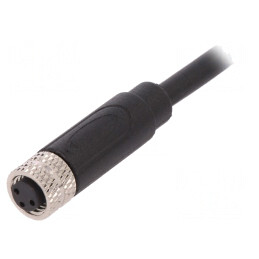 Conector M8 Mamă 3P Drept cu Cablu IP67 | Electronic-mag.ro | Componente Electronice