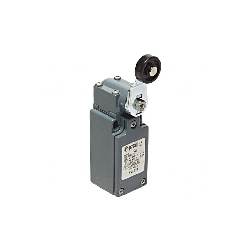 Limitator cursă manetă 40mm cu rolă plastic 20mm 10A | Electronic-mag.ro | Componente Electronice