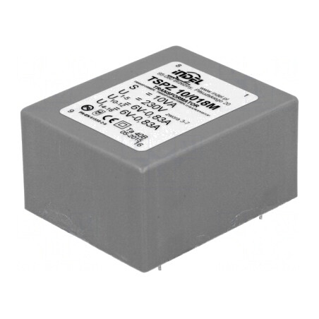 Transformator Encapsulat 10VA 230VAC 6V 830mA PCB | Electronic-mag.ro | Componente Electronice