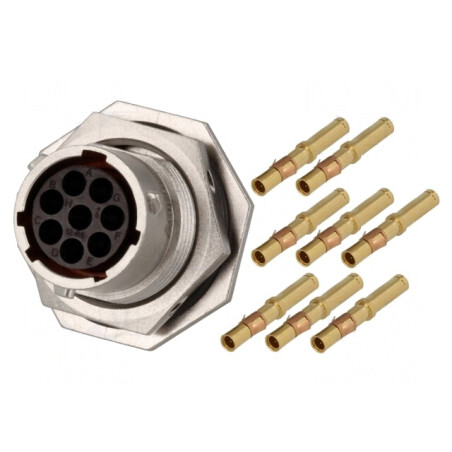 Conector Circular RT360 Soclu Mufă Mamă Crimpat PIN 8 13A | Electronic-mag.ro | Componente Electronice